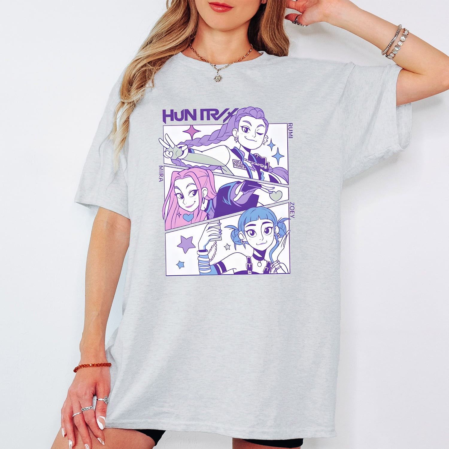 Kpop-Inspired Demoncore Graphic Shirt, Manga-Style Streetwear Tee ...