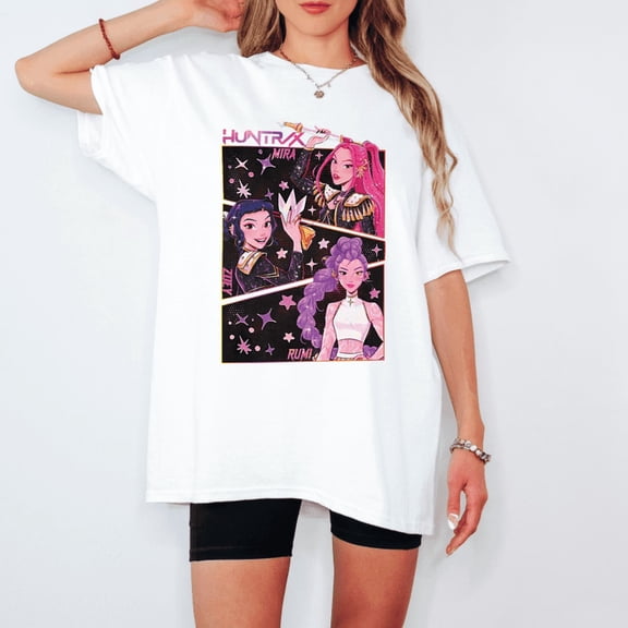 Kpop-Inspired Hero Girls T-Shirt | Stylish Graphic Tee | Perfect Gift for Kpop & Action Fans
