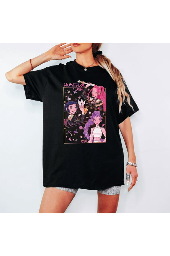 Kpop-Inspired Hero Girls T-Shirt | Stylish Graphic Tee | Perfect Gift for Kpop & Action Fans