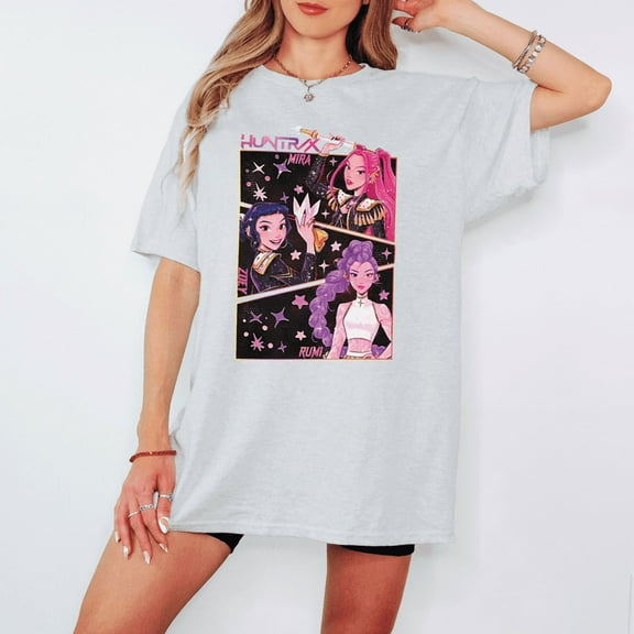 Kpop-Inspired Hero Girls T-Shirt | Stylish Graphic Tee | Perfect Gift for Kpop & Action Fans
