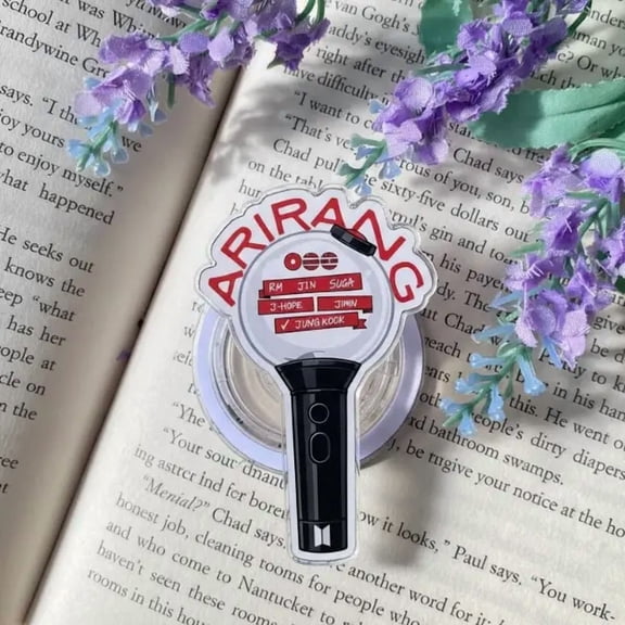 Kpop Lightstick Phone Grip Cute Concert Inspired Adjustable Phone Stand Holder For iPhone Samsung