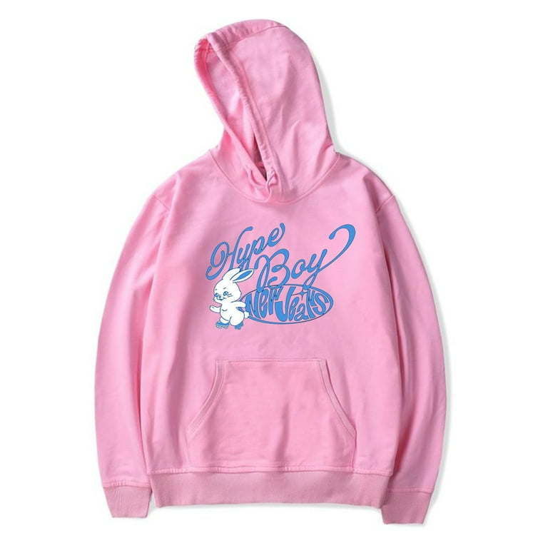 Kpop New Jeans Bunny Hoodie Long Sleeve Sweatshirt Men Women