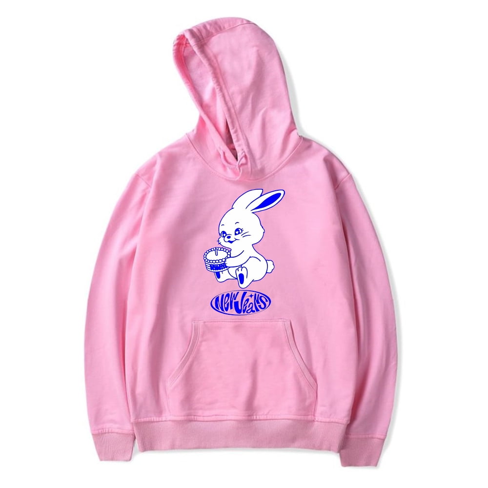 Kpop New Jeans Bunny Hoodie Long Sleeve Sweatshirt Men Women Hooded ...