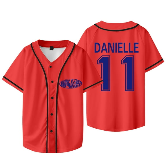 Kpop New Jeans Danielle 11 Merch Jersey New Logo Baseball Jacket Tee Women Men Fashion T-Shirts