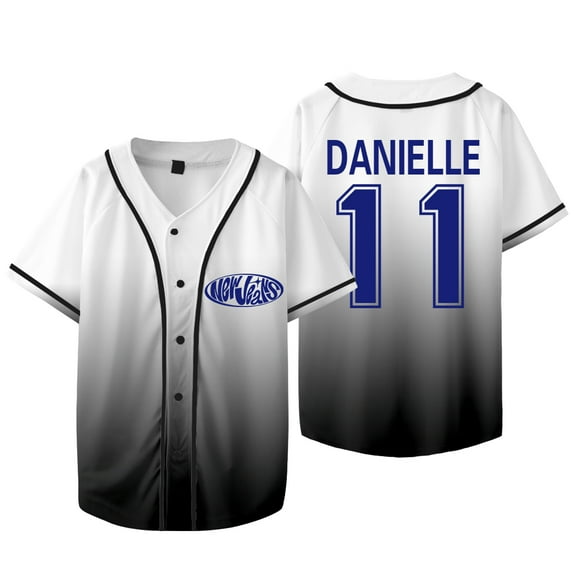 Kpop New Jeans Danielle 11 Merch Jersey New Logo Baseball Jacket Tee Women Men Fashion T-Shirts
