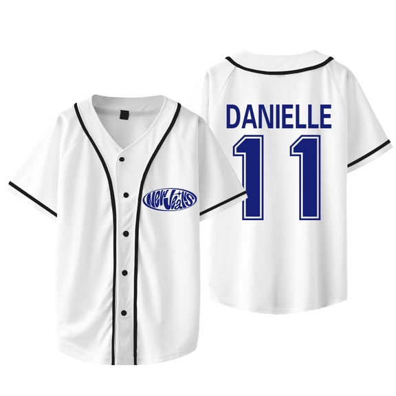 Kpop New Jeans Danielle 11 Merch Jersey New Logo Baseball Jacket Tee Women Men Fashion T-Shirts