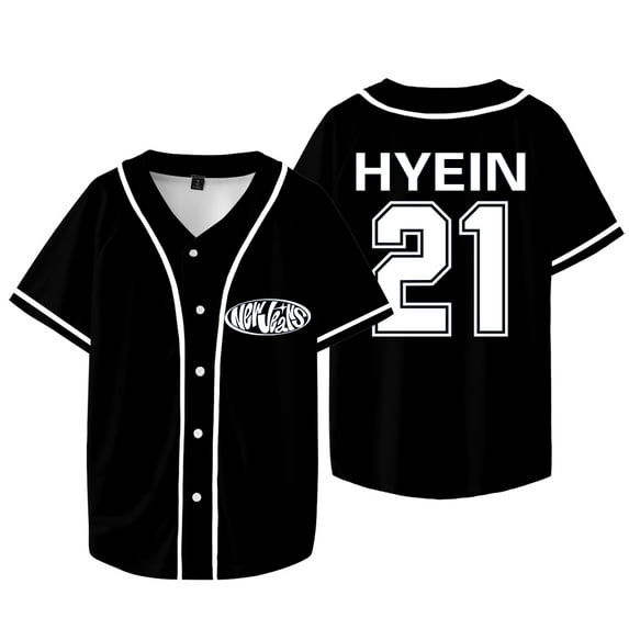 Kpop New Jeans Hyein 21 Merch Jersey New Logo Baseball Jacket Tee Women Men Fashion T-Shirts