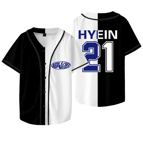 Kpop New Jeans Hyein 21 Merch Jersey New Logo Baseball Jacket Tee Women Men Fashion T-Shirts