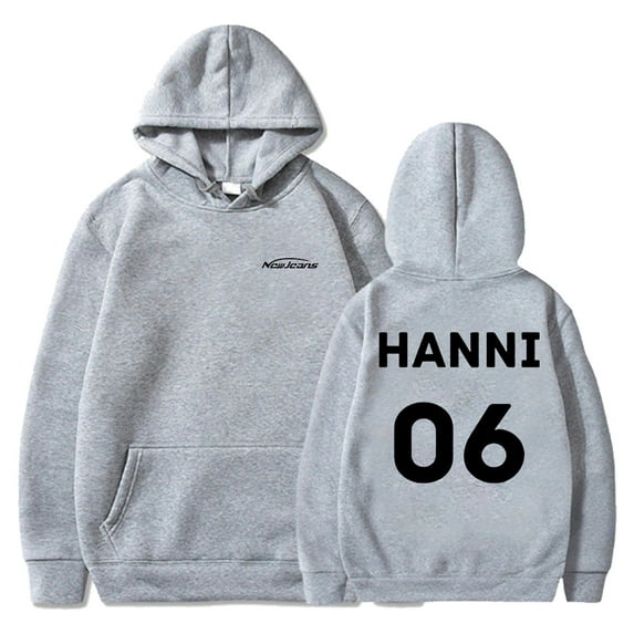 Kpop New Jeans Merch Hoodie NewJeans Hanni 06 Long Sleeve Streetwear Men Women Hooded Sweatshirt
