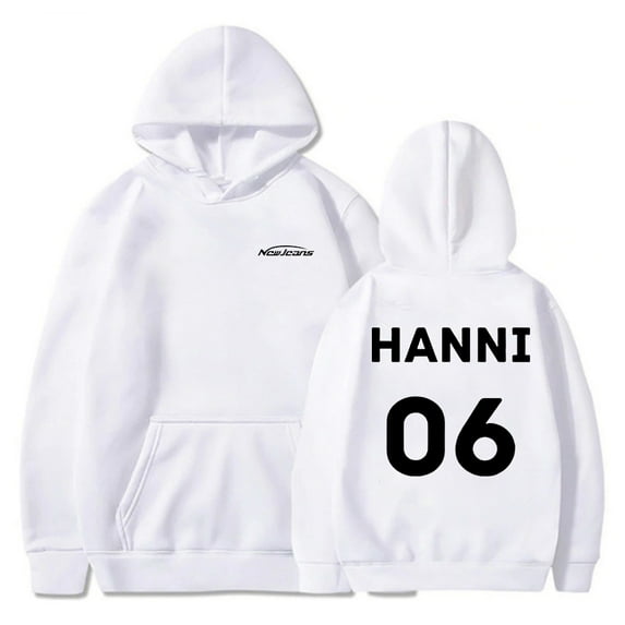 Kpop New Jeans Merch Hoodie NewJeans Hanni 06 Long Sleeve Streetwear Men Women Hooded Sweatshirt