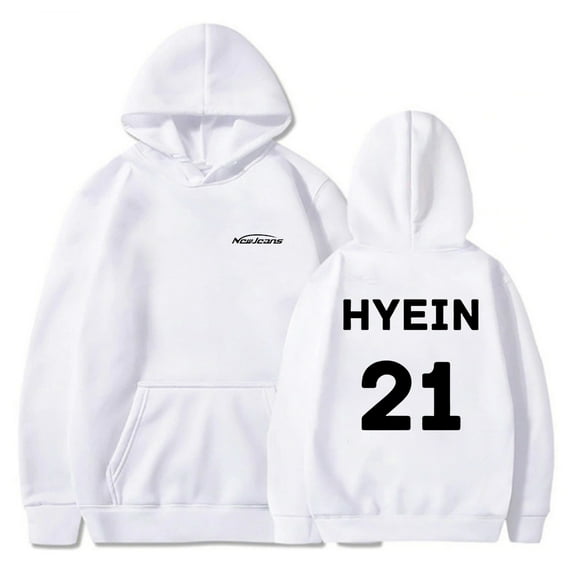 Kpop New Jeans Merch Hoodie NewJeans Hyein 21 Long Sleeve Streetwear Men Women Hooded Sweatshirt
