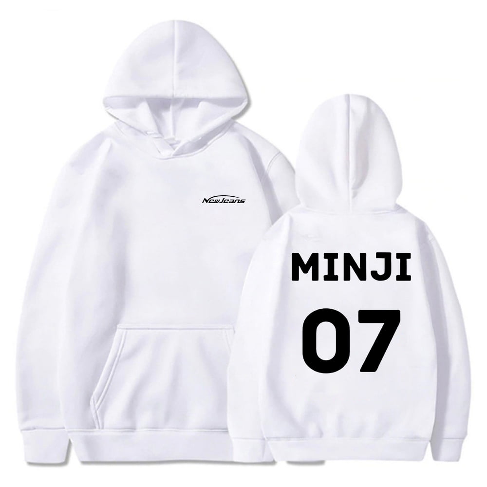 新品 newjeans ADOR SWEATSHIRT MELANGE NAVY NewJeans Pop Up Store NewJeans ADOR Sweatshirt (Navy