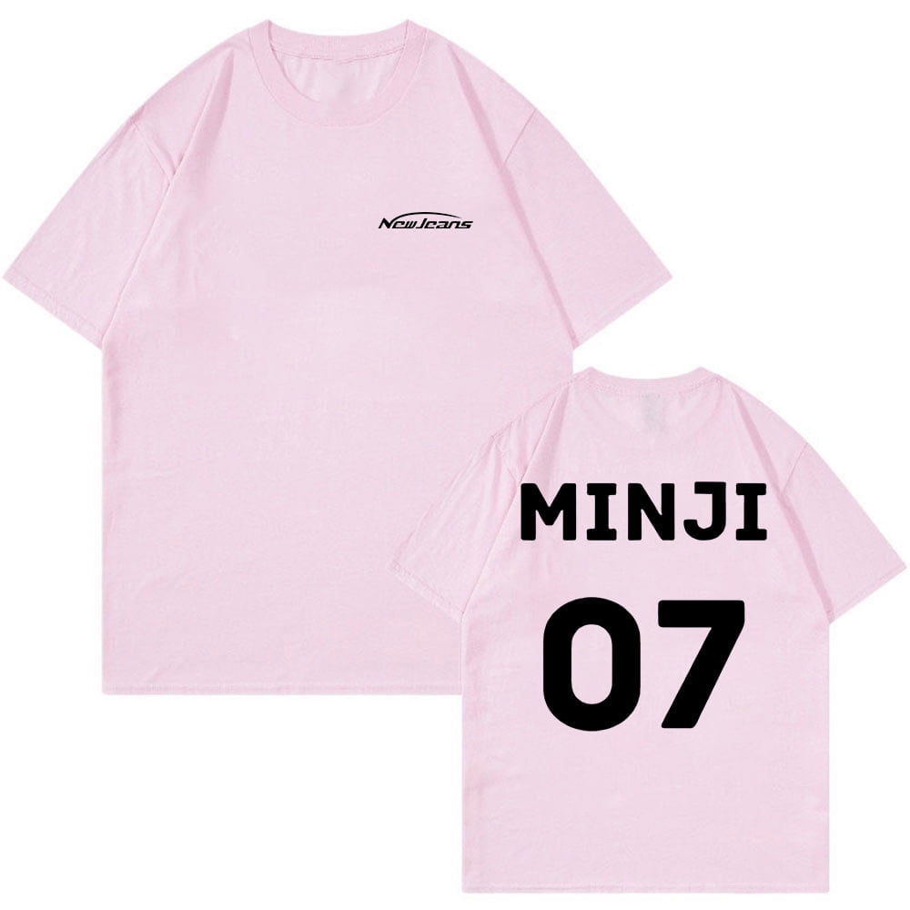 Kpop New Jeans Merch T-shirt NewJeans Minji 07 Short Sleeve