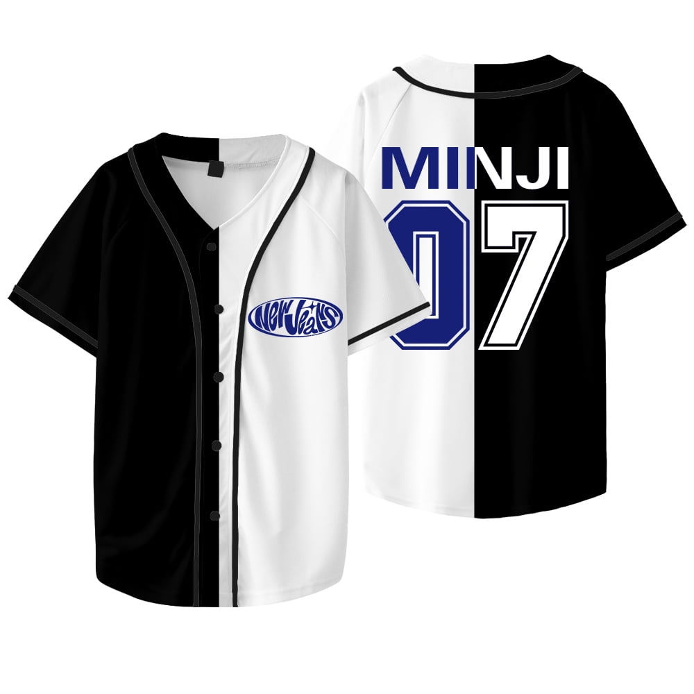 Kpop New Jeans Minji 07 Merch Jersey New Logo Baseball