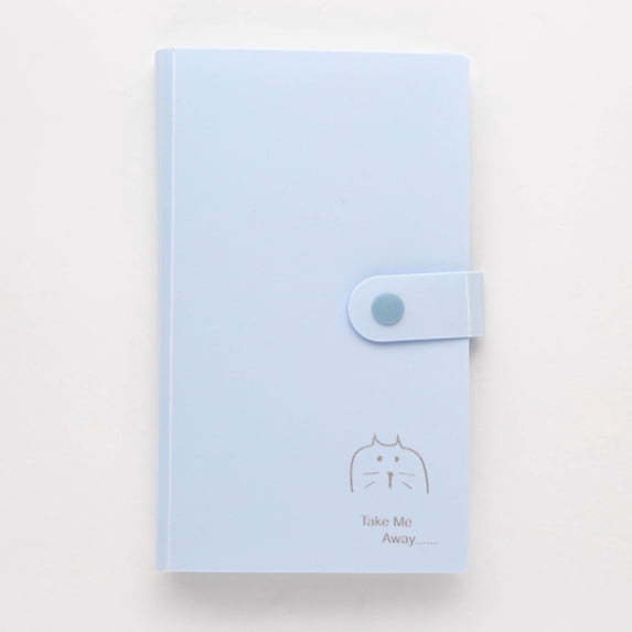 Kpop Photocard Binder, PVC-Free 120 Pockets Large Capacity,Portable Photo Card Album For Kpop Collection,7.48"×4.72" 1 PC,Blue