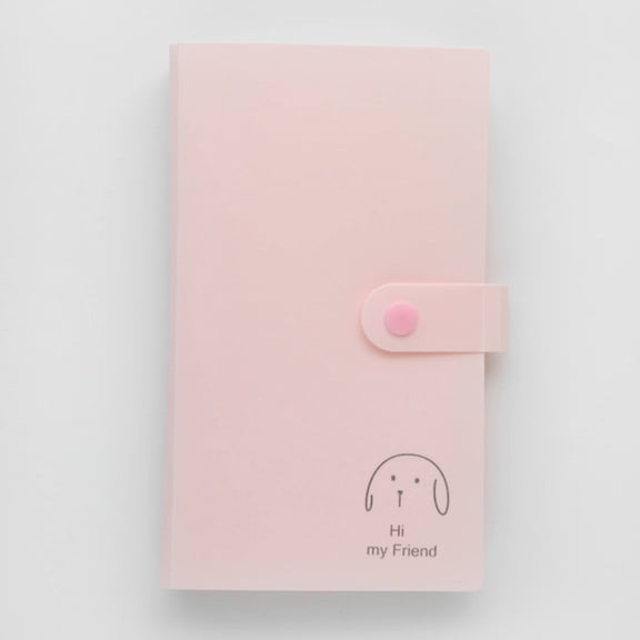 Kpop Photocard Binder, PVC-Free 120 Pockets Large Capacity,Portable Photo Card Album For Kpop Collection,7.48"×4.72" 1 PC,Pink
