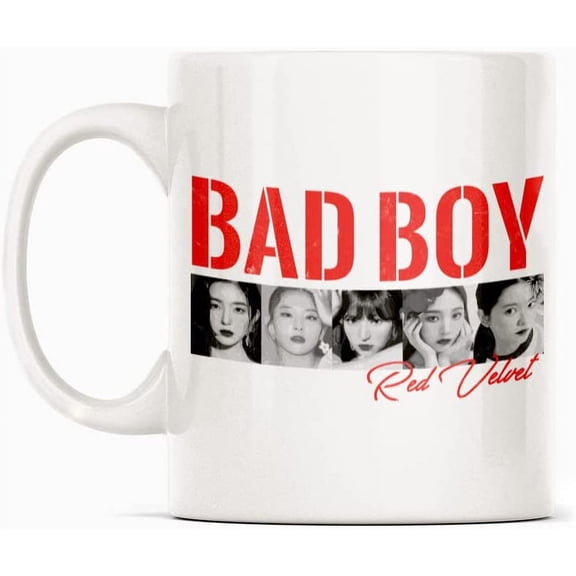 Kpop Red-Velvet Girls Mug Gift, White Funny Sarcasm Coffee Cup Novelty