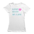 thumbnail image 1 of Kpop Ruin My Life  Sad Heart Graphic Women White T-Shirt, Female Medium, 1 of 4