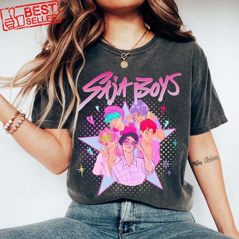 K-POP Anime T-Shirt D-Demon H-Hunters - Baumwolle Shirt Für Jungen & Mädchen