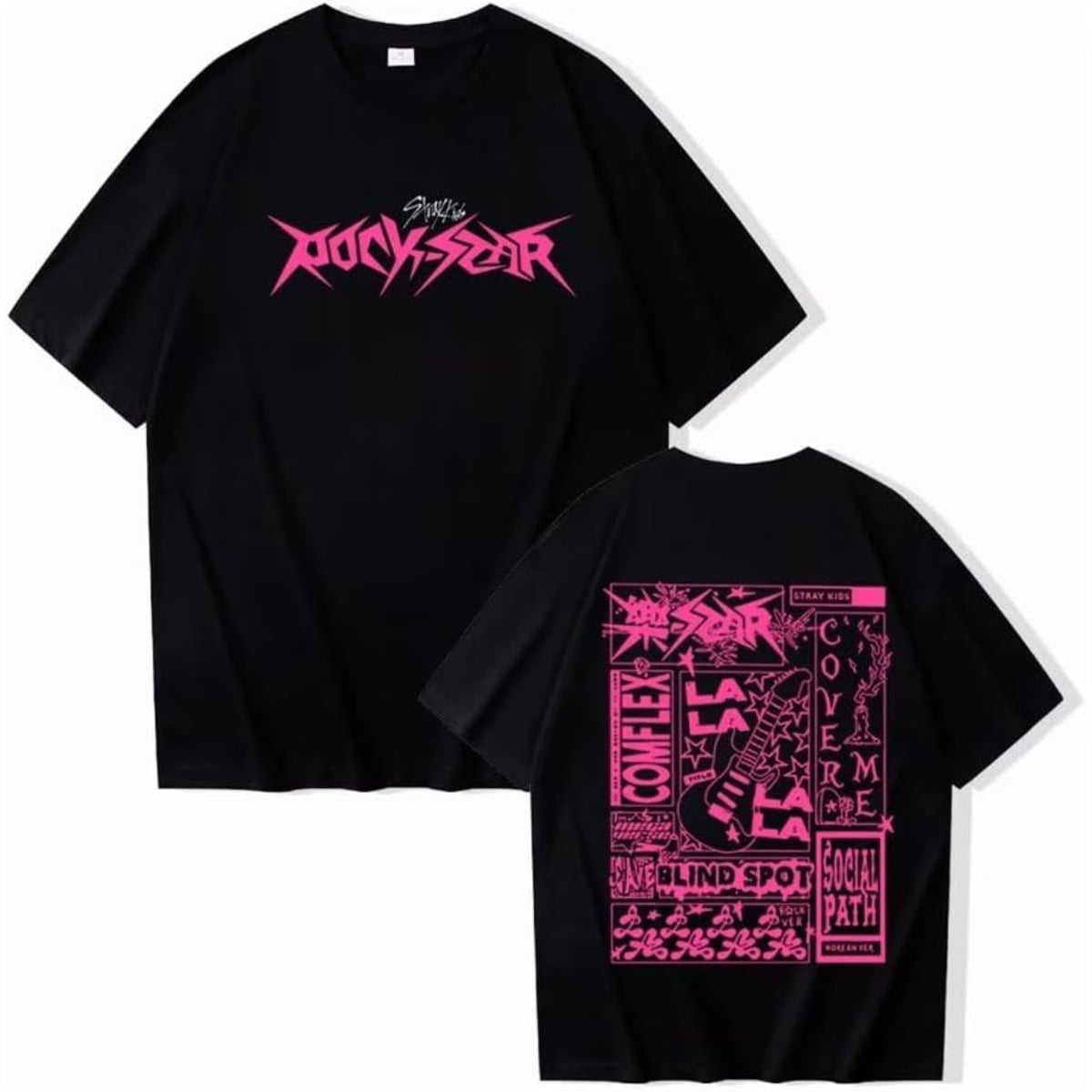 Kpop Stray Kids 2024 New Album Maxident Rock-Star T-Shirts Felix Hyunjin Bangchan Lee Know Shirts Tee Kpop Stray Kids 2024 New Album Maxident Rock-Star T-Shirts Felix Hyunjin Bangchan Lee Know Shirts Tee