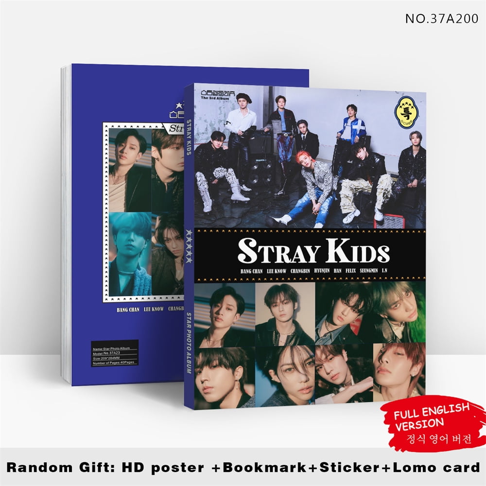 Kpop Stray Kids The Sound Photo Album Portrait HD Photo Gallery Straykids  80P Free Sticker Poster Bookmark Collection Card