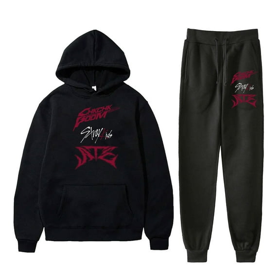 Kpop Stray Kids Ate Chk Chk Boom Merch Hoodies Jogger Pants Winter Women Men Fashion Streetwear