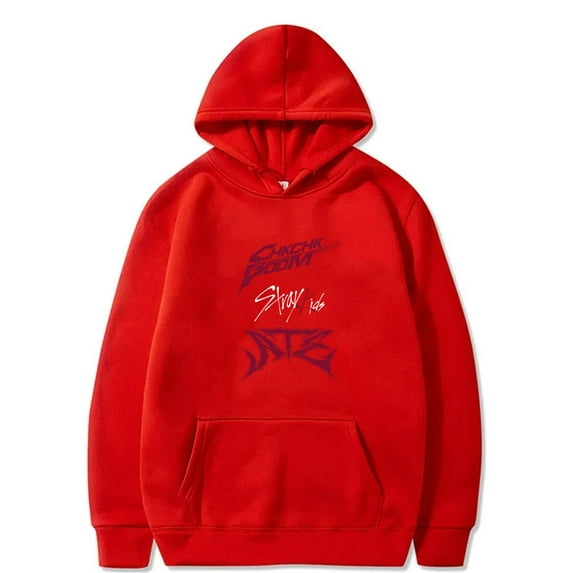 Kpop Stray Kids Ate Chk Chk Boom Merch Hoodies SKZ New Logo Hooded Women Men Fashion Sweatshirts