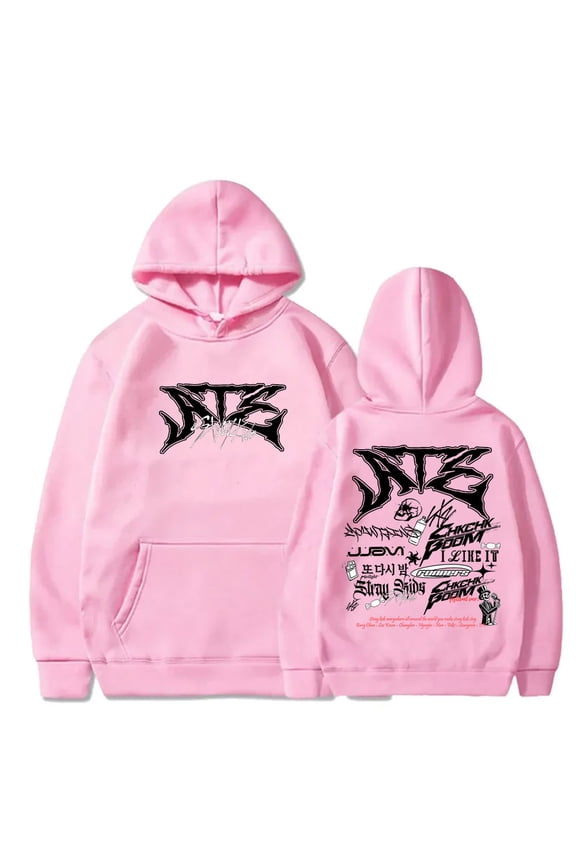 Kpop Stray Kids Ate Tracklist Hoodies Dominate World Tour Merch Hooded Unisex Fashion Sweatshirts
