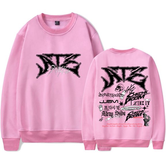 Kpop Stray Kids Ate Tracklist Long Sleeve Tee Cosplay Women Men Fashion Casual Crewneck Sweatshirts