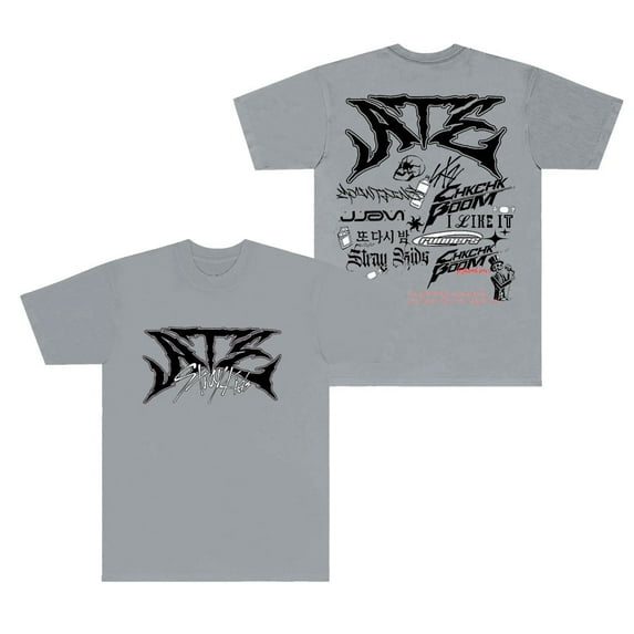 Kpop Stray Kids Ate Tracklist T-Shirts SKZ 2024 Tour Merch Tee Women Men Fashion Casual Short Sleeve
