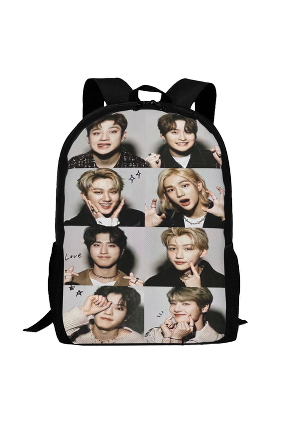 Kpop Stray Backpack,3d Print Laptop Backpack Lightweight Casual Daypack Bookbag Multi-Function Travel Backpack 16.5 In