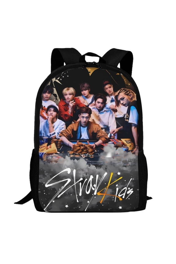 Kpop Stray Backpack,3d Print Laptop Backpack Lightweight Casual Daypack Bookbag Multi-Function Travel Backpack 16.5 In