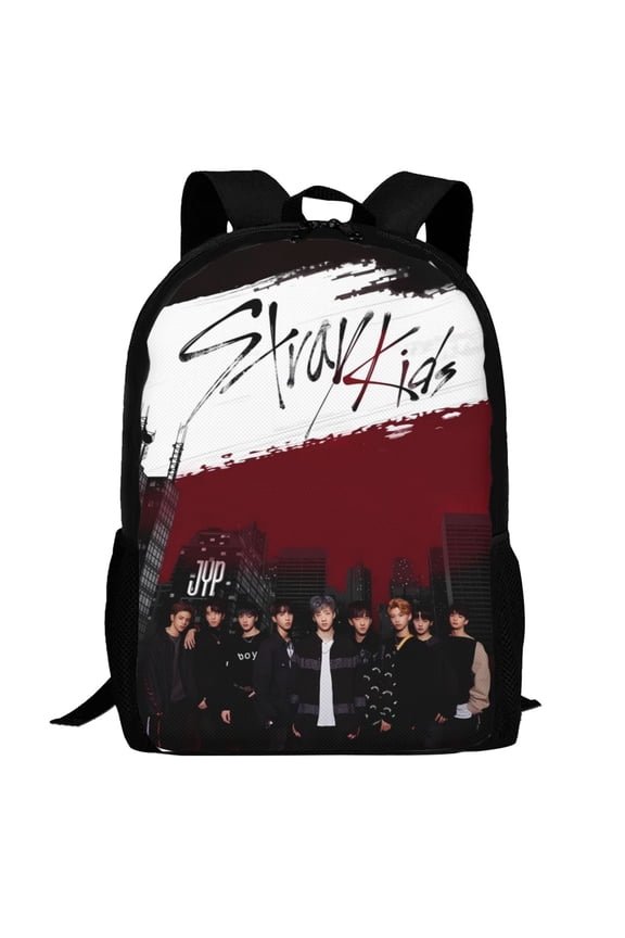 Kpop Stray Backpack,3d Print Laptop Backpack Lightweight Casual Daypack Bookbag Multi-Function Travel Backpack 16.5 In