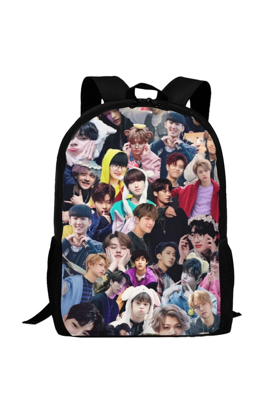 Kpop Stray Backpack,3d Print Laptop Backpack Lightweight Casual Daypack Bookbag Multi-Function Travel Backpack 16.5 In