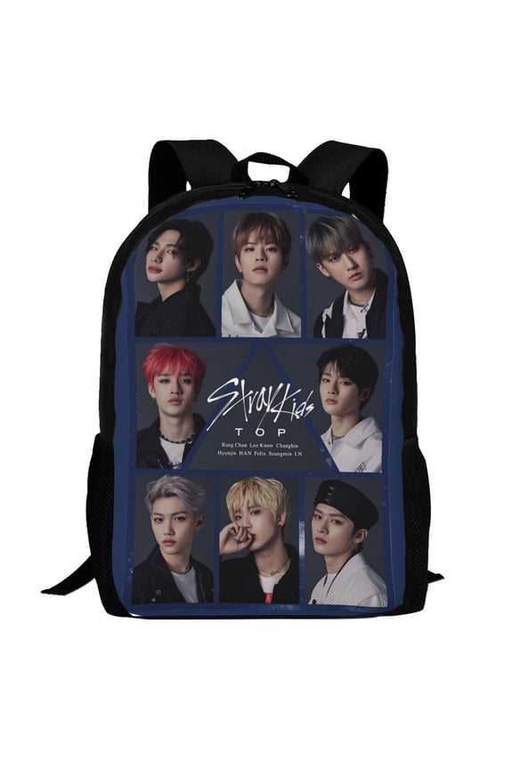 Kpop Stray Backpack,3d Print Laptop Backpack Lightweight Casual Daypack Bookbag Multi-Function Travel Backpack 16.5 In
