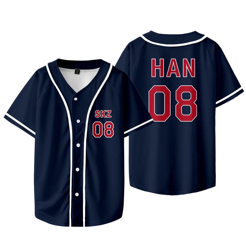 Kpop Stray Kids Chaotic SKZ Baseball Team Jersey Shirt