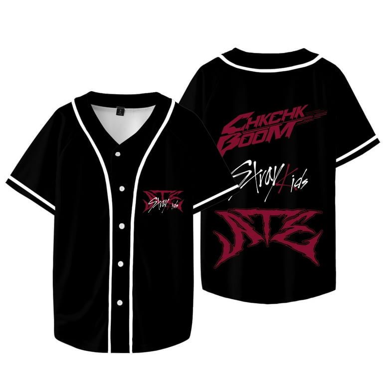Kpop Stray Kids Chk Chk Boom Merch Baseball Jacket Summer Women Men Fashion Short Sleeve T-Shirts - Walmart.com Kpop Stray Kids Chk Chk Boom Merch Baseball Jacket Summer Women Men Fashion Short Sleeve T-Shirts - Walmart.com