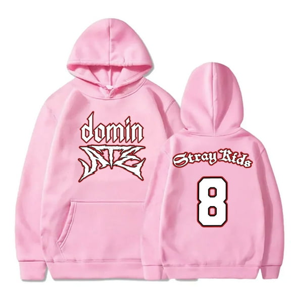 Kpop Stray Kids Dominate 8 Logo Hoodies SKZ World Tour Merch Women Men Fashion Hooded Sweatshirts