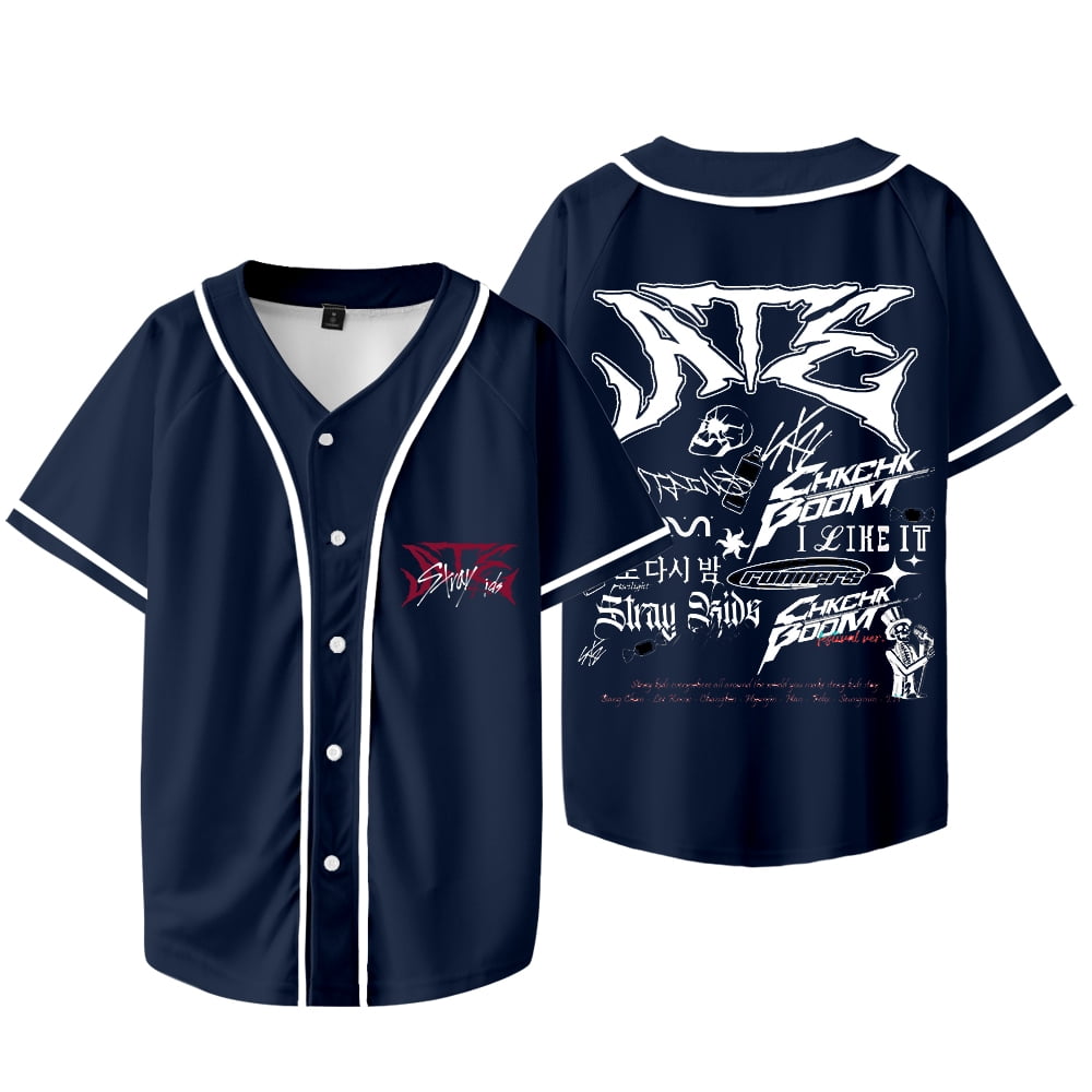 Kpop Stray Kids Dominate World Tour Merch Baseball Jacket