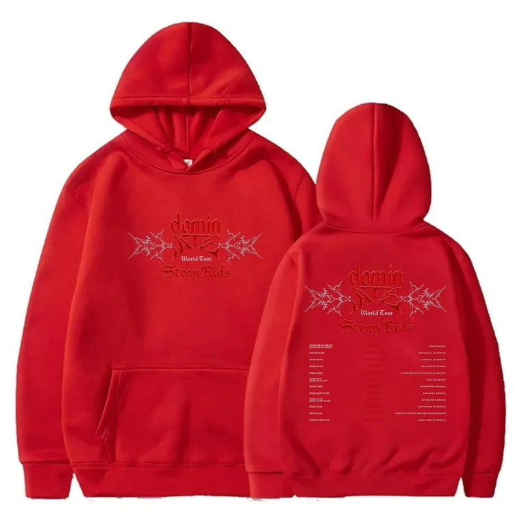 Kpop Stray Kids Dominate World Tour Merch Hoodies SKZ New