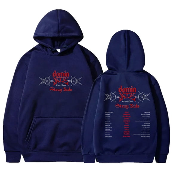 Kpop Stray Kids Dominate World Tour Merch Hoodies SKZ New Logo Hooded Women Men Fashion Sweatshirts