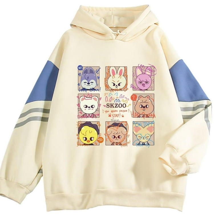 Kpop Stray Kids Hoodie Skzoo Animals Hoody Sweatshirt Merch For