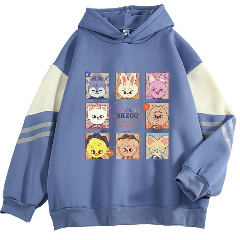 Kpop Stray Kids Hoodie Skzoo Animals Hoody Sweatshirt Merch For