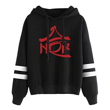 Kpop Stray Kids Hop Logo Pullover Hoodies Pocketless Parallel Bars Sleeve Streetwear