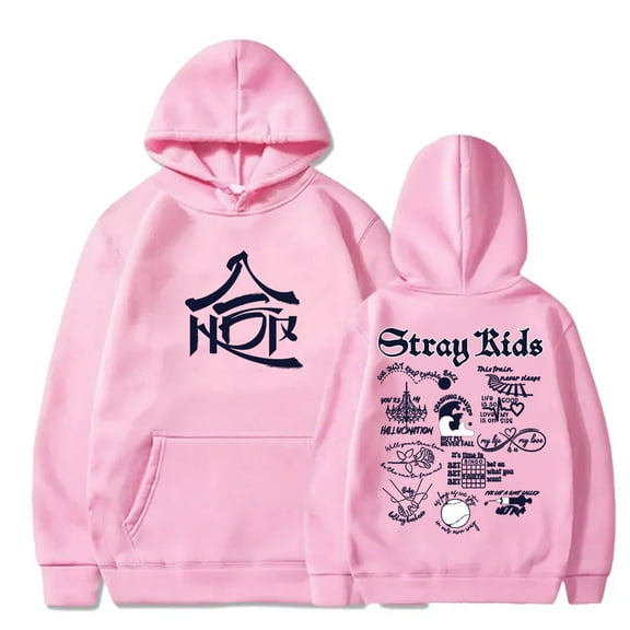 Kpop Stray Kids Hop Tracklist Hoodies SKZ Dominate World Tour Merch Unisex HipHop Hooded Sweatshirts