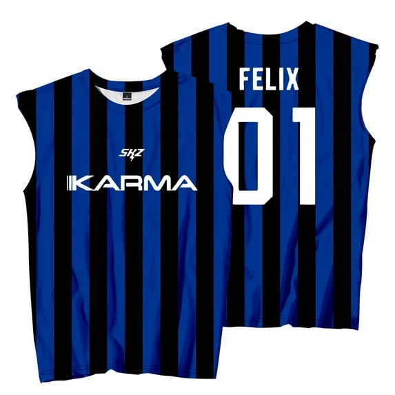 Kpop Stray Kids Karma Sleeveless T-Shirts SKZ Tour Tank Tops Women Men Fashion Streetwear Tee