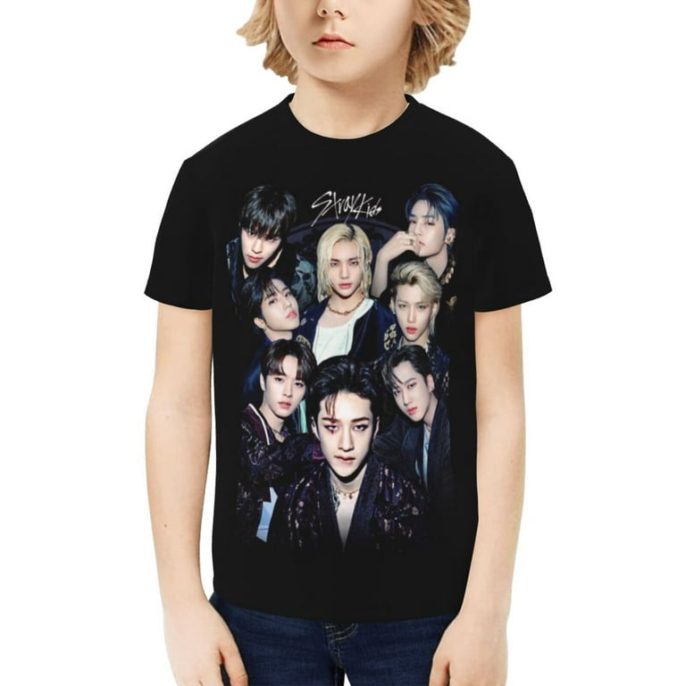 Kpop Stray Kids Kids T-Shirt 3D Printed Graphic T-Shirts