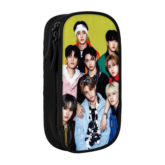 Kpop Stray Pencil Case, Multipurpose Pencase ,Large Capacity Durable Pencil Pouch Storage Pen Bag Organizer Stationery