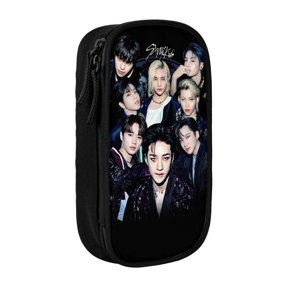 Kpop Stray Pencil Case, Multipurpose Pencase ,Large Capacity Durable Pencil Pouch Storage Pen Bag Organizer Stationery