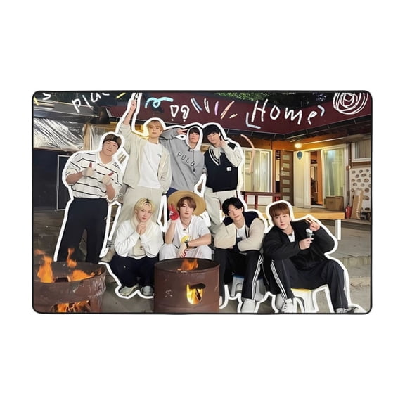 Kpop Stray Kids Rugs Washable Cover Floor Rug Carpets Bathroom Decorations For Kitchen Bedroom Indoor 36"X24"